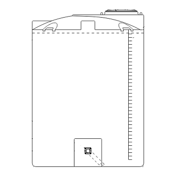 Snyder Vertical Chemical Storage Tank - 1100 Gallon 1