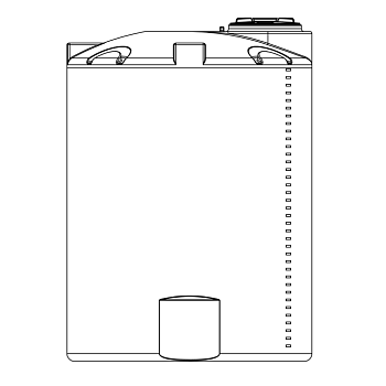 Snyder Vertical Chemical Tank (ASTM Certified) - HDLPE - 1100 Gallons 1