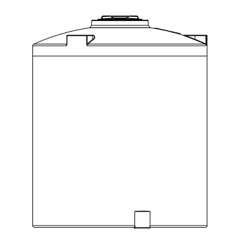 Snyder Vertical Chemical Tank (ASTM Certified) - XLPE - 1300 Gallons 1
