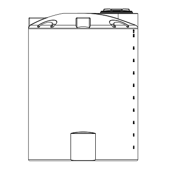Snyder Vertical Chemical Tank (ASTM Certified) - XLPE - 1100 Gallons 1