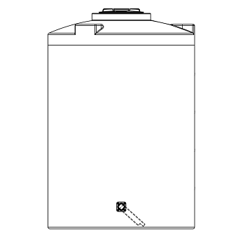Snyder Vertical Chemical Storage Tank - 1000 Gallon 1