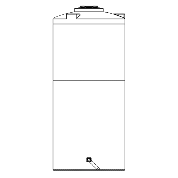 Snyder Vertical Chemical Storage Tank - 1500 Gallon 1