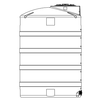 Snyder Vertical Chemical Storage Tank - 1000 Gallon 1