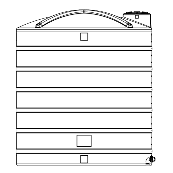 Snyder Vertical Chemical Storage Tank - 10000 Gallon 1