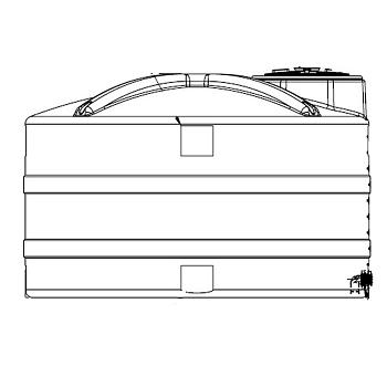 Snyder Vertical Water Storage Tank (Natural White) - 1200 Gallon 1