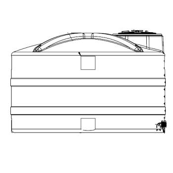 Snyder Vertical Water Storage Tank (Natural White) - 1200 Gallon 1