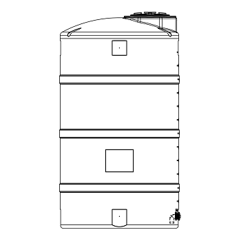 Snyder Vertical Chemical Storage Tank - 1500 Gallon 1