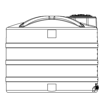 Snyder Vertical Chemical Storage Tank - 1600 Gallon 1