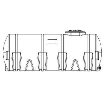 Snyder Horizontal Leg Tank - 1650 Gallon 1