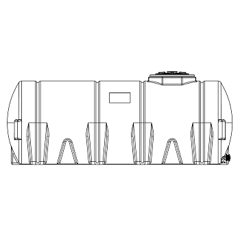 Snyder Horizontal Leg Tank - 1650 Gallon 1