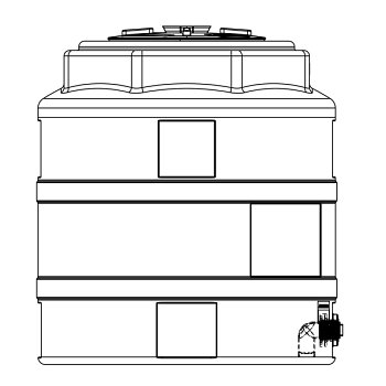 Snyder Vertical Chemical Storage Tank - 200 Gallon 1