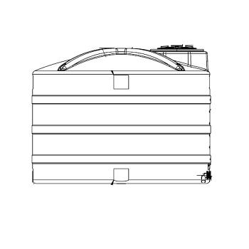 Snyder Vertical Water Storage Tank (Natural White) - 2000 Gallon 1