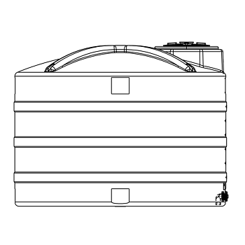 Snyder Vertical Chemical Storage Tank - 2000 Gallon 1
