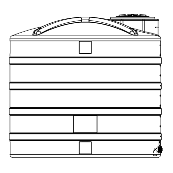 Snyder Vertical Chemical Storage Tank - 2500 Gallon 1