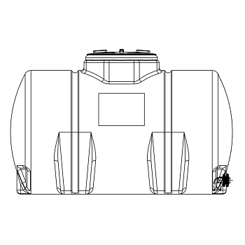 Snyder Horizontal Leg Tank (Heavy Duty) - 300 Gallon 1