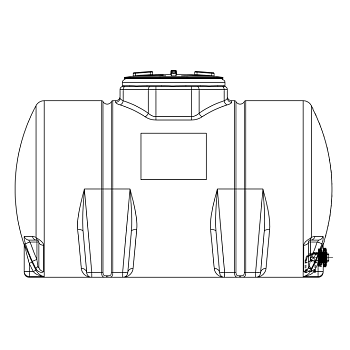 Snyder Horizontal Leg Tank (Heavy Duty) - 300 Gallon 1