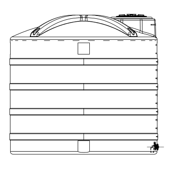 Snyder Vertical Chemical Storage Tank - 3000 Gallon 1