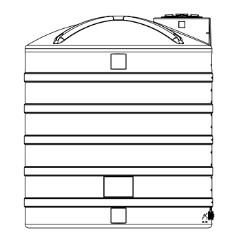 Snyder Vertical Chemical Storage Tank - 3000 Gallon 1