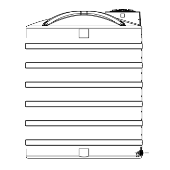 Snyder Vertical Chemical Storage Tank - 3500 Gallon 1