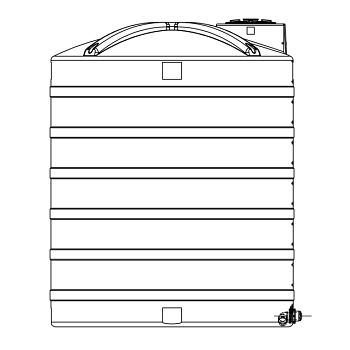 Snyder Vertical Chemical Storage Tank - 4100 Gallon 1