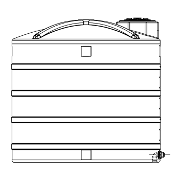 Snyder Vertical Chemical Storage Tank - 5000 Gallon 1