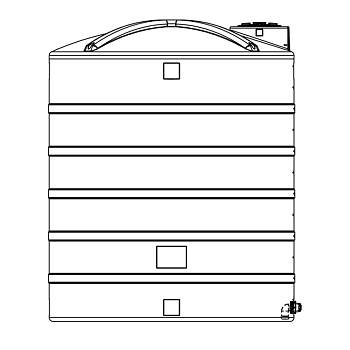 Snyder Vertical Chemical Storage Tank - 6500 Gallon 1