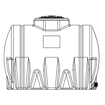 Snyder Horizontal Leg Tank - 730 Gallon 1