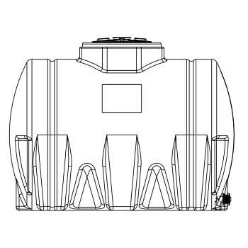 Snyder Horizontal Leg Tank - 730 Gallon 1