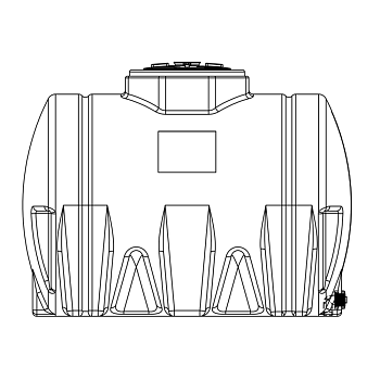 Snyder Horizontal Leg Tank (Heavy Duty) - 730 Gallon 1