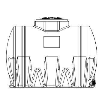 Snyder Horizontal Leg Tank (Heavy Duty) - 730 Gallon 1