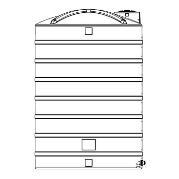 Snyder Vertical Chemical Storage Tank - 8000 Gallon 1