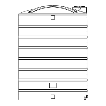 Snyder Vertical Chemical Storage Tank - 12000 Gallon 1