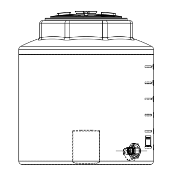 Snyder Vertical Chemical Storage Tank - 200 Gallon 1