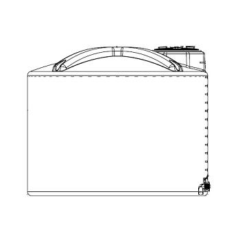 Snyder Vertical Water Storage Tank (Natural White) - 1600 Gallon 1