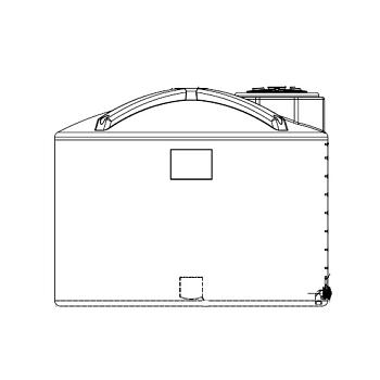 Snyder Vertical Water Storage Tank (Natural White) - 2000 Gallon 1