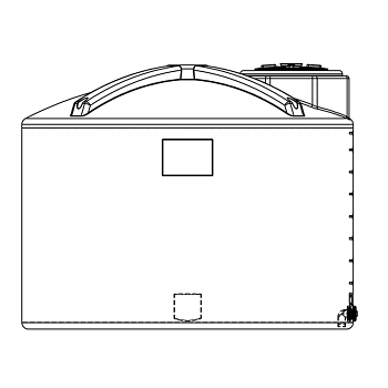 Snyder Vertical Chemical Storage Tank - 2000 Gallon 1