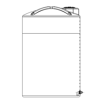 Snyder Vertical Chemical Storage Tank - 5000 Gallon 1