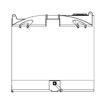 Snyder Vertical Water Storage Tank (Natural White) - 2000 Gallon 1