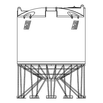 Snyder Cone Bottom Tank (1.9 HDLPE) - 2000 Gallon 1