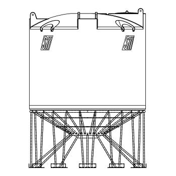 Snyder Cone Bottom Tank (1.9 HDLPE) - 2000 Gallon 1