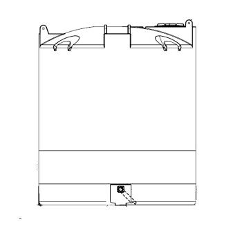 Snyder Vertical Water Storage Tank (Natural White) - 2500 Gallon 1