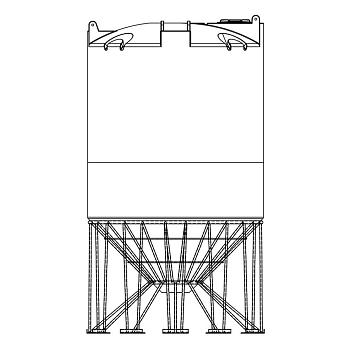 Snyder Cone Bottom Tank (1.9 XLPE) - 2600 Gallon 1
