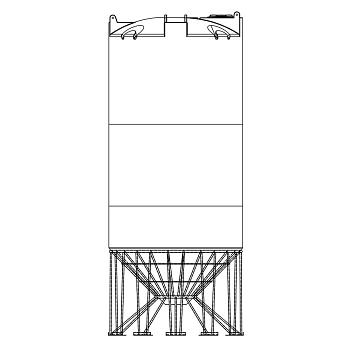 Snyder Cone Bottom Tank (1.9 HDLPE) - 4100 Gallon 1