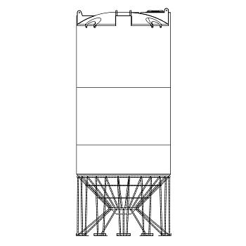 Snyder Cone Bottom Tank (1.5 HDLPE) - 4100 Gallon 1