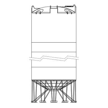 Snyder Cone Bottom Tank (1.5 XLPE) - 4400 Gallon 1