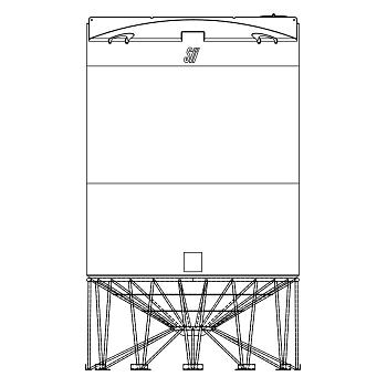 Snyder Cone Bottom Tank (1.5 HDLPE) - 11500 Gallon 1