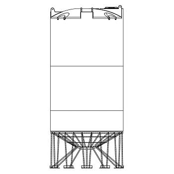 Snyder Cone Bottom Tank (1.9 HDLPE) - 3900 Gallon 1