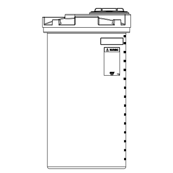 Snyder Vertical Chemical Tank (ASTM Certified) - HDLPE - 150 Gallons 1