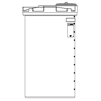 Snyder Vertical Chemical Tank (ASTM Certified) - HDLPE - 250 Gallons 1