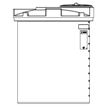 Snyder Vertical Chemical Tank (ASTM Certified) - XLPE - 275 Gallons 1